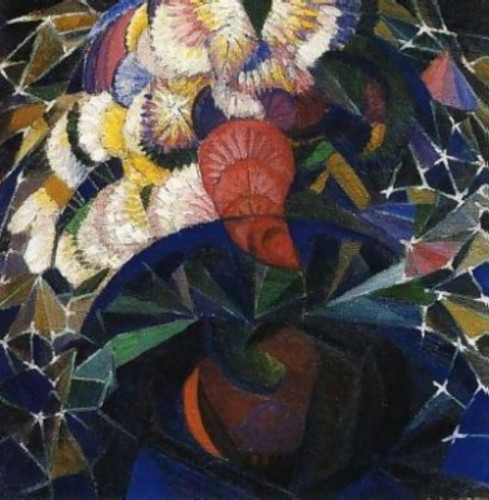 Image - Oleksander Bohomazov: An Arrangement of Flowers.